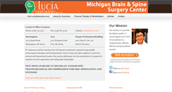 Desktop Screenshot of brainandspinesurgerycenter.com